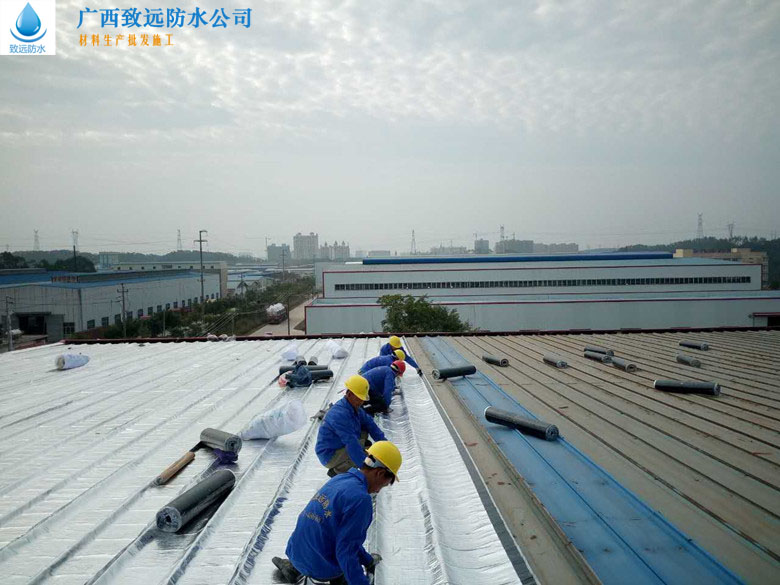 河池中达汽车4S展厅钢结构屋面防水项目